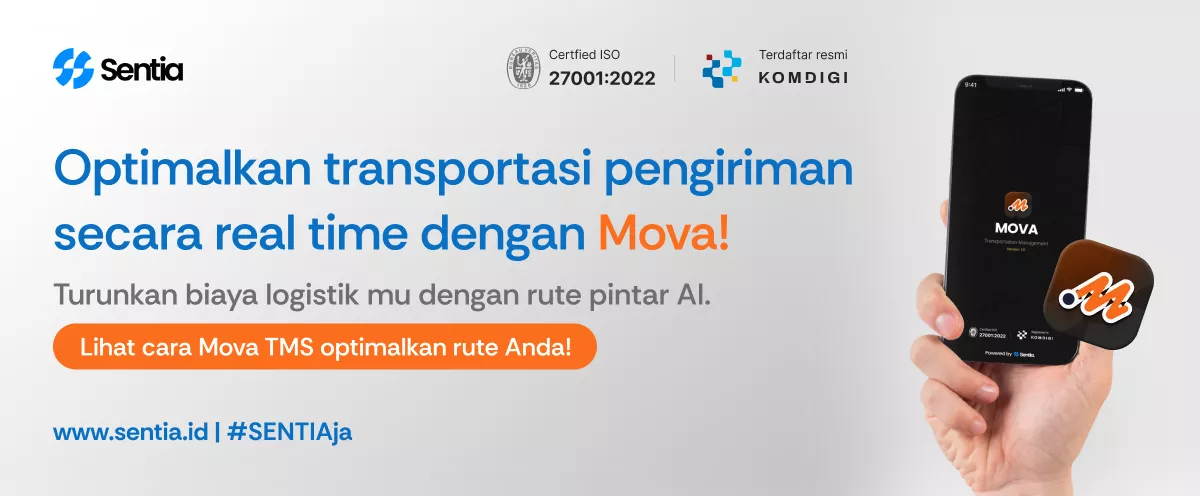 Optimalkan transportasi pengiriman secara real time dengan mova