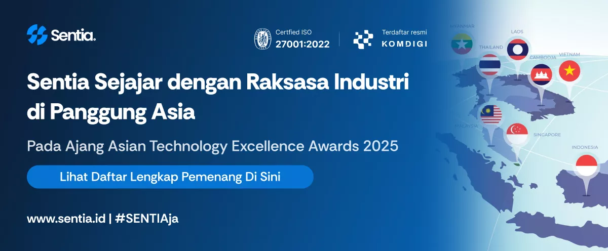 Sentia sejajar dengan raksasa industri di panggung asia pada ajang asian technology excellence award
